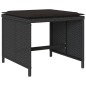 vidaXL 11-tlg. Garten-Essgruppe mit Kissen Schwarz Poly Rattan vidaXL 11-tlg. Garten-Essgruppe mit Kissen Schwarz Poly Rattan