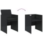 vidaXL 11-tlg. Garten-Essgruppe mit Kissen Schwarz Poly Rattan vidaXL 11-tlg. Garten-Essgruppe mit Kissen Schwarz Poly Rattan