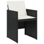 vidaXL 17-tlg. Garten-Essgruppe mit Kissen Schwarz Poly Rattan vidaXL 17-tlg. Garten-Essgruppe mit Kissen Schwarz Poly Rattan
