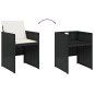 vidaXL 17-tlg. Garten-Essgruppe mit Kissen Schwarz Poly Rattan vidaXL 17-tlg. Garten-Essgruppe mit Kissen Schwarz Poly Rattan