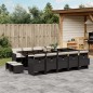vidaXL 15-tlg. Garten-Essgruppe mit Kissen Schwarz Poly Rattan vidaXL 15-tlg. Garten-Essgruppe mit Kissen Schwarz Poly Rattan
