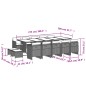 vidaXL 15-tlg. Garten-Essgruppe mit Kissen Schwarz Poly Rattan vidaXL 15-tlg. Garten-Essgruppe mit Kissen Schwarz Poly Rattan