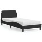 vidaXL Bett mit Matratze Schwarz 80x200 cm Samt vidaXL Bett mit Matratze Schwarz 80x200 cm Samt