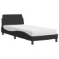 vidaXL Bett mit Matratze Schwarz 80x200 cm Samt vidaXL Bett mit Matratze Schwarz 80x200 cm Samt
