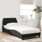 vidaXL Bett mit Matratze Schwarz 80x200 cm Samt vidaXL Bett mit Matratze Schwarz 80x200 cm Samt