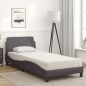 vidaXL Bett mit Matratze Grau 80x200 cm Kunstleder vidaXL Bett mit Matratze Grau 80x200 cm Kunstleder