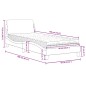 vidaXL Bett mit Matratze Weiß und Schwarz 90x190 cm Kunstleder vidaXL Bett mit Matratze Weiß und Schwarz 90x190 cm Kunstleder