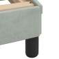 vidaXL Bett mit Matratze Hellgrau 80x200 cm Samt vidaXL Bett mit Matratze Hellgrau 80x200 cm Samt