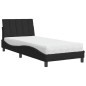 vidaXL Bett mit Matratze Schwarz 90x200 cm Samt vidaXL Bett mit Matratze Schwarz 90x200 cm Samt