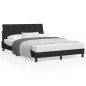 vidaXL Bett mit Matratze Schwarz 120x200 cm Samt vidaXL Bett mit Matratze Schwarz 120x200 cm Samt