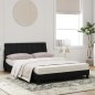 vidaXL Bett mit Matratze Schwarz 120x200 cm Samt vidaXL Bett mit Matratze Schwarz 120x200 cm Samt
