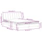 vidaXL Bett mit Matratze Rosa 140x190 cm Samt vidaXL Bett mit Matratze Rosa 140x190 cm Samt