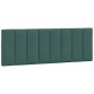 vidaXL Bett mit Matratze Dunkelgrün 140x190 cm Samt vidaXL Bett mit Matratze Dunkelgrün 140x190 cm Samt