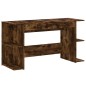 vidaXL Schreibtisch Räuchereiche 140x50x75 cm Holzwerkstoff vidaXL Schreibtisch Räuchereiche 140x50x75 cm Holzwerkstoff