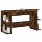 vidaXL Schreibtisch Räuchereiche 140x50x75 cm Holzwerkstoff vidaXL Schreibtisch Räuchereiche 140x50x75 cm Holzwerkstoff