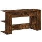 vidaXL Schreibtisch Räuchereiche 140x50x75 cm Holzwerkstoff vidaXL Schreibtisch Räuchereiche 140x50x75 cm Holzwerkstoff