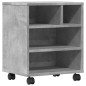 vidaXL Druckerständer mit Rollen Betongrau 41x32x48 cm vidaXL Druckerständer mit Rollen Betongrau 41x32x48 cm