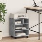vidaXL Druckerständer mit Rollen Betongrau 41x32x48 cm vidaXL Druckerständer mit Rollen Betongrau 41x32x48 cm