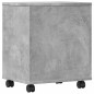 vidaXL Druckerständer mit Rollen Betongrau 41x32x48 cm vidaXL Druckerständer mit Rollen Betongrau 41x32x48 cm
