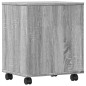vidaXL Druckerständer mit Rollen Grau Sonoma 41x32x48 cm vidaXL Druckerständer mit Rollen Grau Sonoma 41x32x48 cm