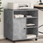 vidaXL Druckerständer mit Rollen Betongrau 60x50x67 cm vidaXL Druckerständer mit Rollen Betongrau 60x50x67 cm