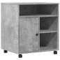 vidaXL Druckerständer mit Rollen Betongrau 60x50x67 cm vidaXL Druckerständer mit Rollen Betongrau 60x50x67 cm