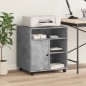 vidaXL Druckerständer mit Rollen Betongrau 60x50x67 cm vidaXL Druckerständer mit Rollen Betongrau 60x50x67 cm