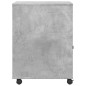 vidaXL Druckerständer mit Rollen Betongrau 60x50x67 cm vidaXL Druckerständer mit Rollen Betongrau 60x50x67 cm