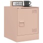 vidaXL Nachttische 2 Stk. Rosa 34,5x39x44 cm Stahl vidaXL Nachttische 2 Stk. Rosa 34,5x39x44 cm Stahl