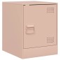 vidaXL Nachttische 2 Stk. Rosa 34,5x39x44 cm Stahl vidaXL Nachttische 2 Stk. Rosa 34,5x39x44 cm Stahl