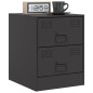 vidaXL Nachttisch Schwarz 34,5x39x44 cm Stahl vidaXL Nachttisch Schwarz 34,5x39x44 cm Stahl
