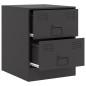 vidaXL Nachttisch Schwarz 34,5x39x44 cm Stahl vidaXL Nachttisch Schwarz 34,5x39x44 cm Stahl