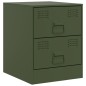 vidaXL Nachttisch Grün 34,5x39x44 cm Stahl vidaXL Nachttisch Grün 34,5x39x44 cm Stahl
