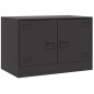 vidaXL TV-Schrank Schwarz 67x39x44 cm Stahl vidaXL TV-Schrank Schwarz 67x39x44 cm Stahl