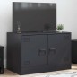vidaXL TV-Schrank Schwarz 67x39x44 cm Stahl vidaXL TV-Schrank Schwarz 67x39x44 cm Stahl