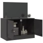 vidaXL TV-Schrank Schwarz 67x39x44 cm Stahl vidaXL TV-Schrank Schwarz 67x39x44 cm Stahl