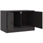 vidaXL TV-Schrank Schwarz 67x39x44 cm Stahl vidaXL TV-Schrank Schwarz 67x39x44 cm Stahl