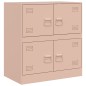 vidaXL Sideboard Rosa 67x39x73 cm Stahl vidaXL Sideboard Rosa 67x39x73 cm Stahl