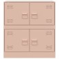 vidaXL Sideboard Rosa 67x39x73 cm Stahl vidaXL Sideboard Rosa 67x39x73 cm Stahl