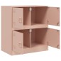 vidaXL Sideboard Rosa 67x39x73 cm Stahl vidaXL Sideboard Rosa 67x39x73 cm Stahl