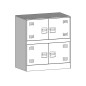 vidaXL Sideboard Rosa 67x39x73 cm Stahl vidaXL Sideboard Rosa 67x39x73 cm Stahl