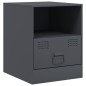 vidaXL Nachttisch Anthrazit 34,5x39x44 cm Stahl vidaXL Nachttisch Anthrazit 34,5x39x44 cm Stahl