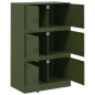 vidaXL Sideboard Olivgrün 67x39x107 cm Stahl vidaXL Sideboard Olivgrün 67x39x107 cm Stahl