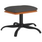 vidaXL Fußhocker Dunkelgrau 60x60x36 cm Stoff und Kunstleder vidaXL Fußhocker Dunkelgrau 60x60x36 cm Stoff und Kunstleder