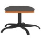vidaXL Fußhocker Dunkelgrau 60x60x36 cm Stoff und Kunstleder vidaXL Fußhocker Dunkelgrau 60x60x36 cm Stoff und Kunstleder