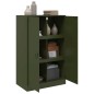 vidaXL Sideboard Olivgrün 67x39x107 cm Stahl vidaXL Sideboard Olivgrün 67x39x107 cm Stahl