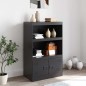 vidaXL Sideboard Schwarz 67x39x107 cm Stahl vidaXL Sideboard Schwarz 67x39x107 cm Stahl