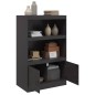 vidaXL Sideboard Schwarz 67x39x107 cm Stahl vidaXL Sideboard Schwarz 67x39x107 cm Stahl