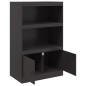 vidaXL Sideboard Schwarz 67x39x107 cm Stahl vidaXL Sideboard Schwarz 67x39x107 cm Stahl