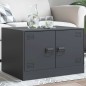 vidaXL Couchtisch Anthrazit 67x50x44 cm Stahl vidaXL Couchtisch Anthrazit 67x50x44 cm Stahl